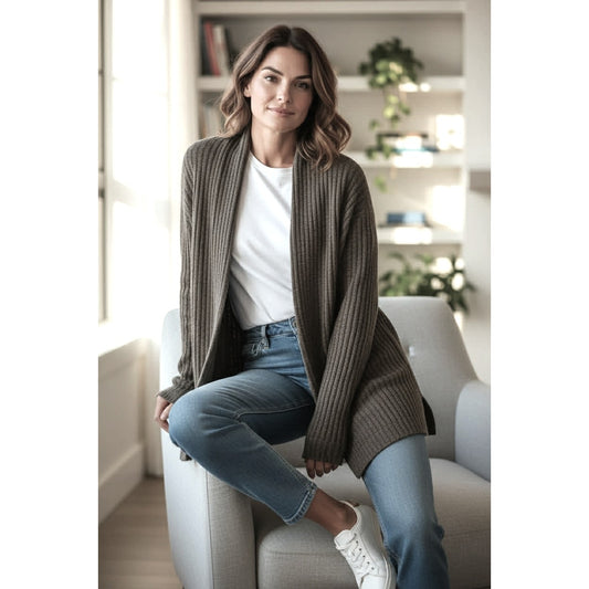 Barefoot Dreams CozyChic Lite Open-Front Cardigan – XL