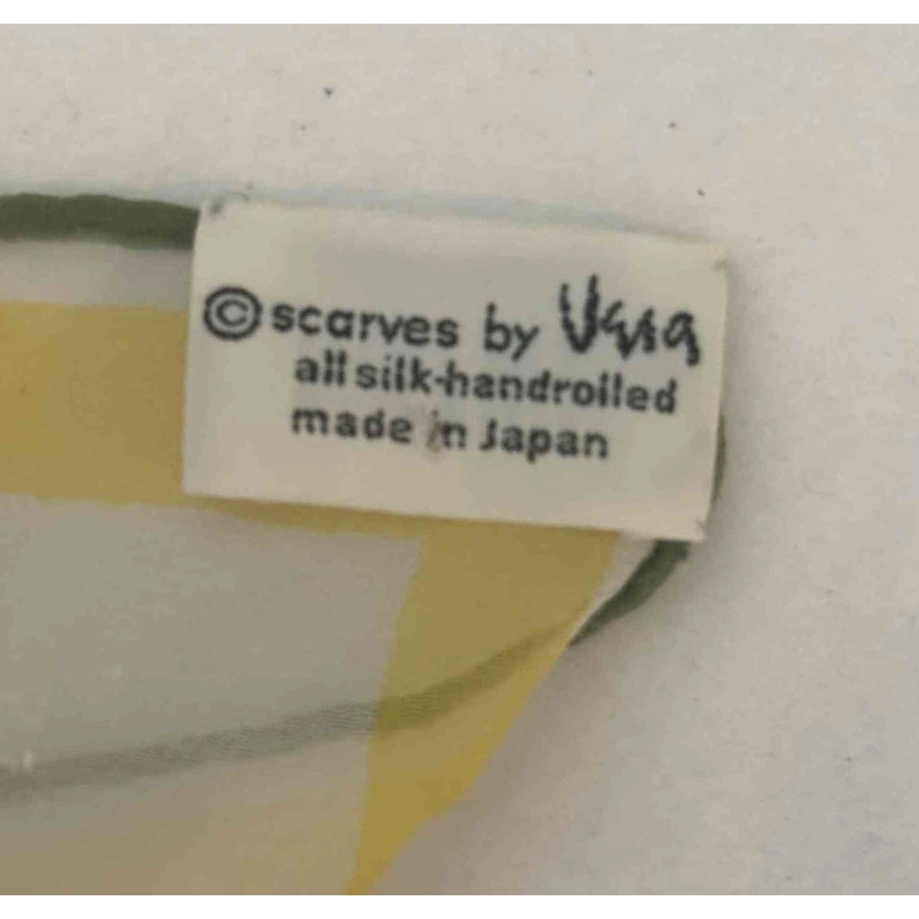 ONLY ONE!!! Vintage Vera Neumann Silk Chiffon Floral Scarf Made in Japan