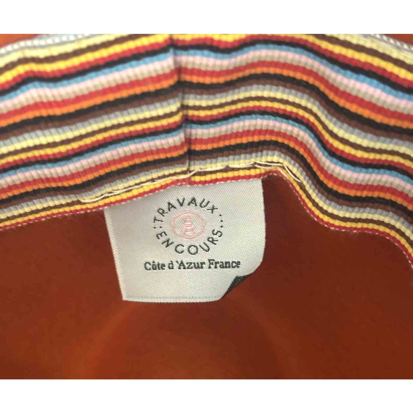 ONLY ONE!!! Travaux en Cours Côte d’Azur Orange Wool Felt Fedora Hat Made in France Size 56