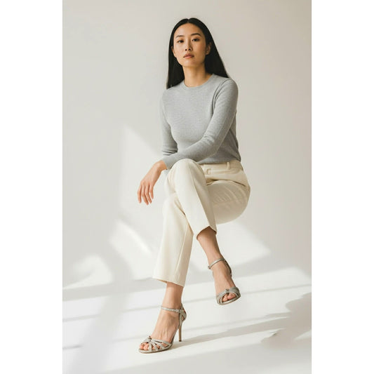 ONLY ONE!!! Kate Spade New York Silver FLORENCE Sparkle Heels ~ Size 8M