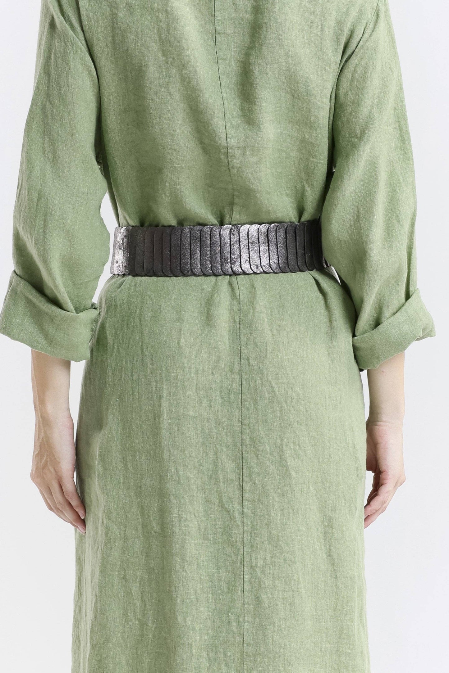 Nikolina Stretch Belt with Silver Buckle – Effortless Chic