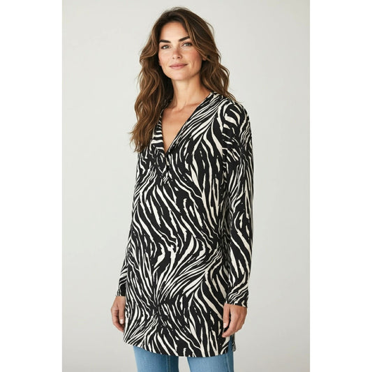 DVF Diane von Furstenberg Reina Zebra Print Dress ~ Size 8