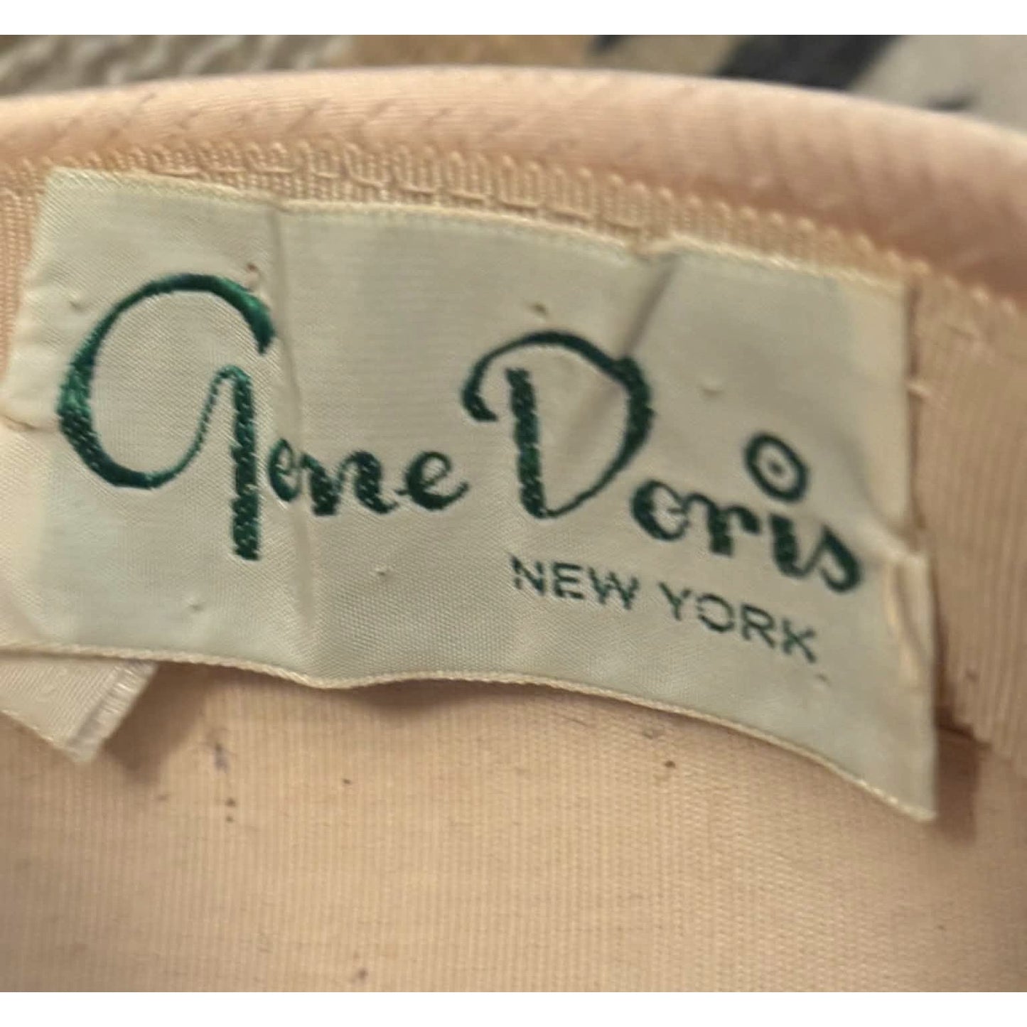 Vintage 1950s Gene Doris New York Satin Turban Cocktail Hat