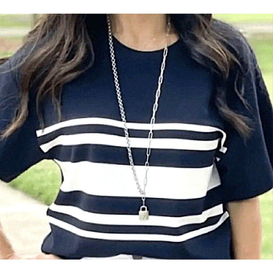 cabi Lock Locket Pendant Necklace | Long | Curated Classic