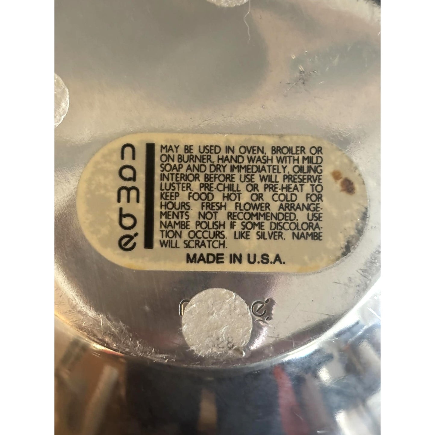 ONLY ONE!!! Vintage Nambe USA Aluminum Alloy 3-Pc Salad Set Bowl Tray Servers