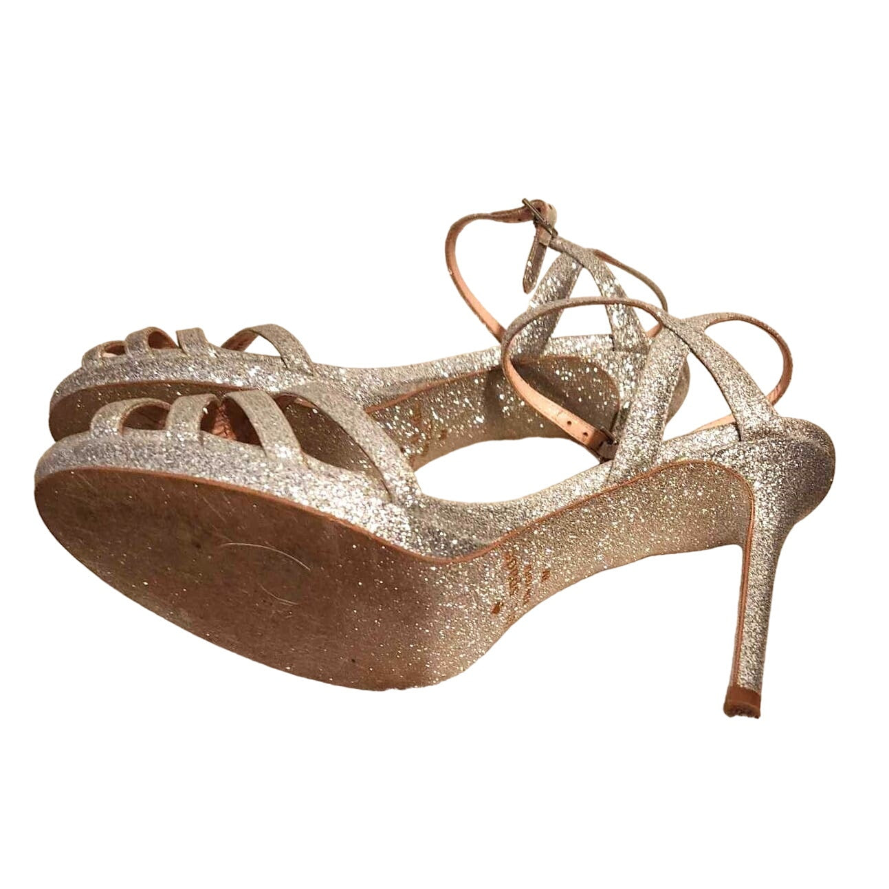 ONLY ONE!!! Kate Spade New York Silver FLORENCE Sparkle Heels ~ Size 8M