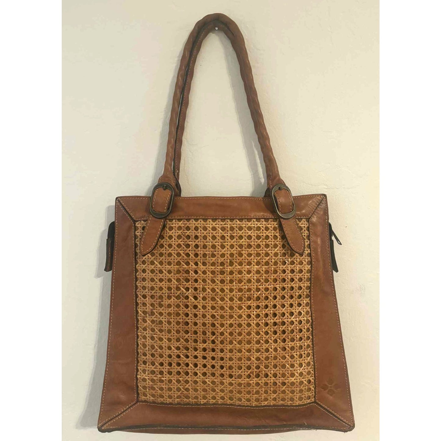 Patricia Nash RENA Bag Genuine Leather Top Handle Satchel Purse Dust Bag ~ ITALY