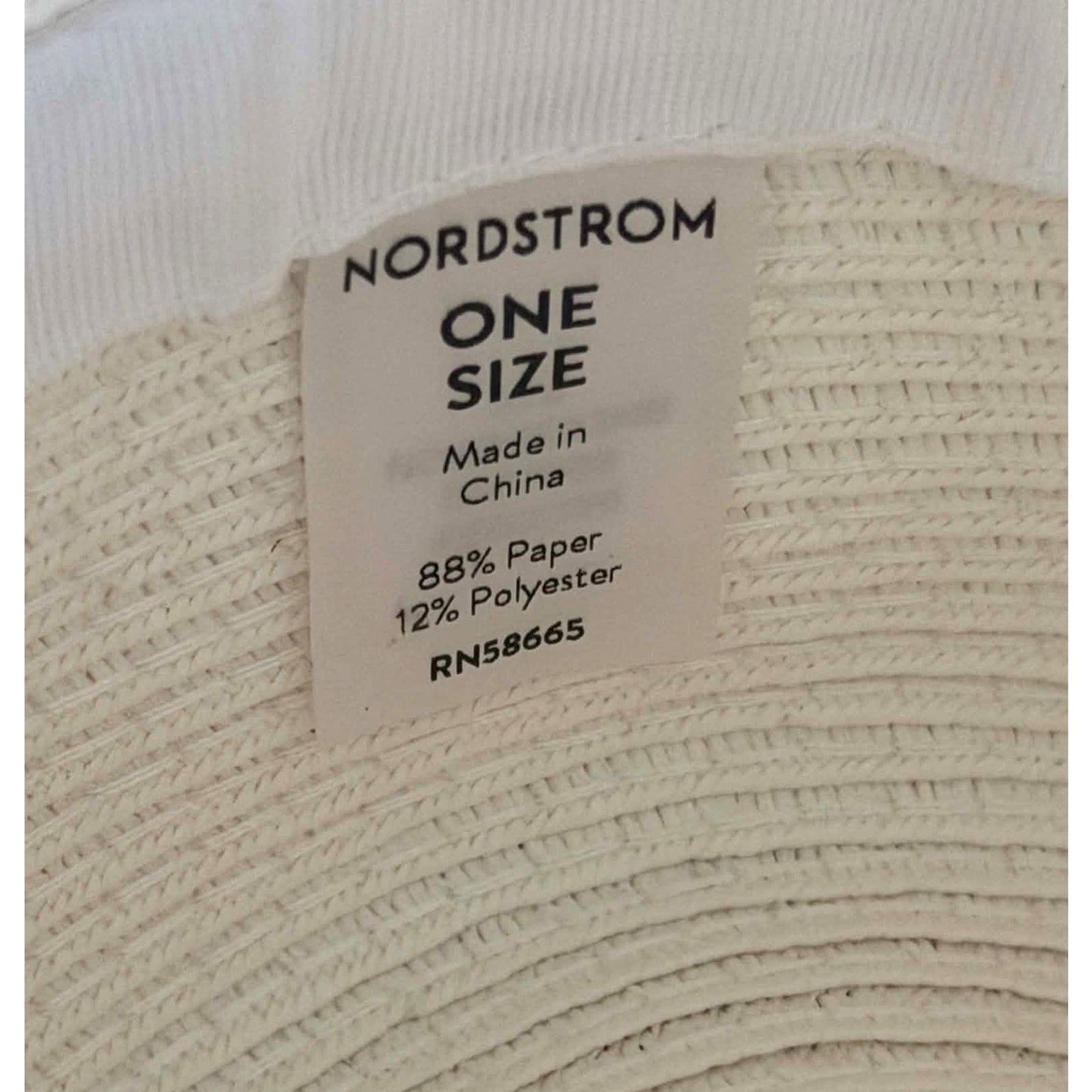 Nordstrom White Wide Brim Resort Sun Hat With Floppy Coastal Silhouette