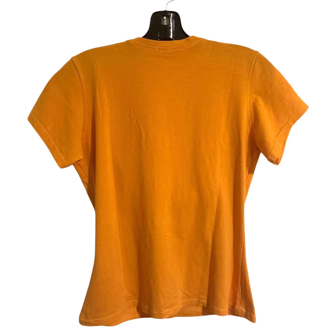 ONLY ONE!!! Moschino Rare Orange Rhinestone Logo Heart Designer T-Shirt Size M