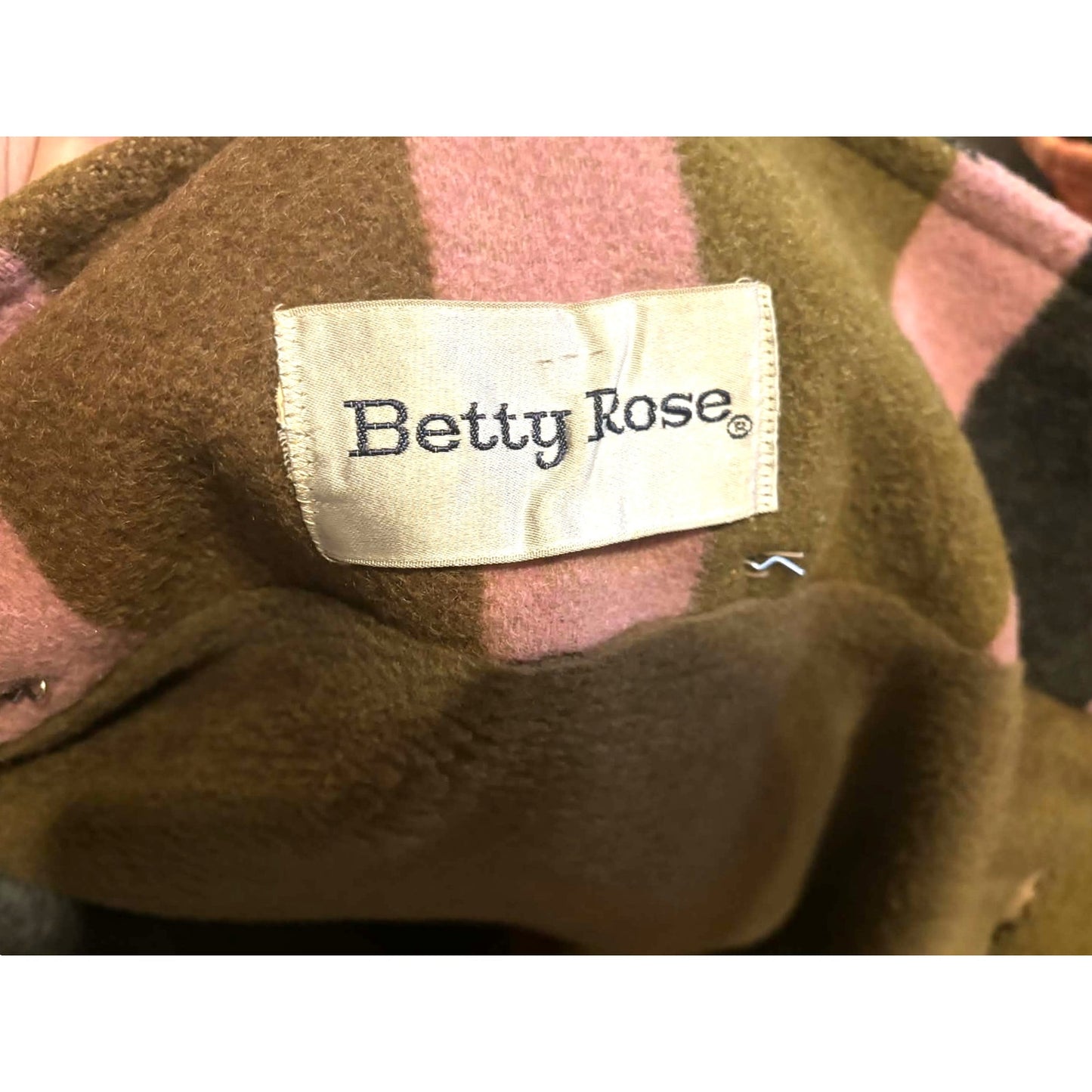 Vintage Betty Rose Striped Wool Coat | Mod 60s–70s Statement