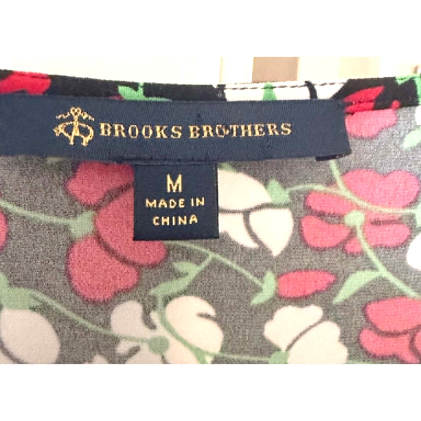 Brooks Brothers Faux Wrap Floral Dress Size M