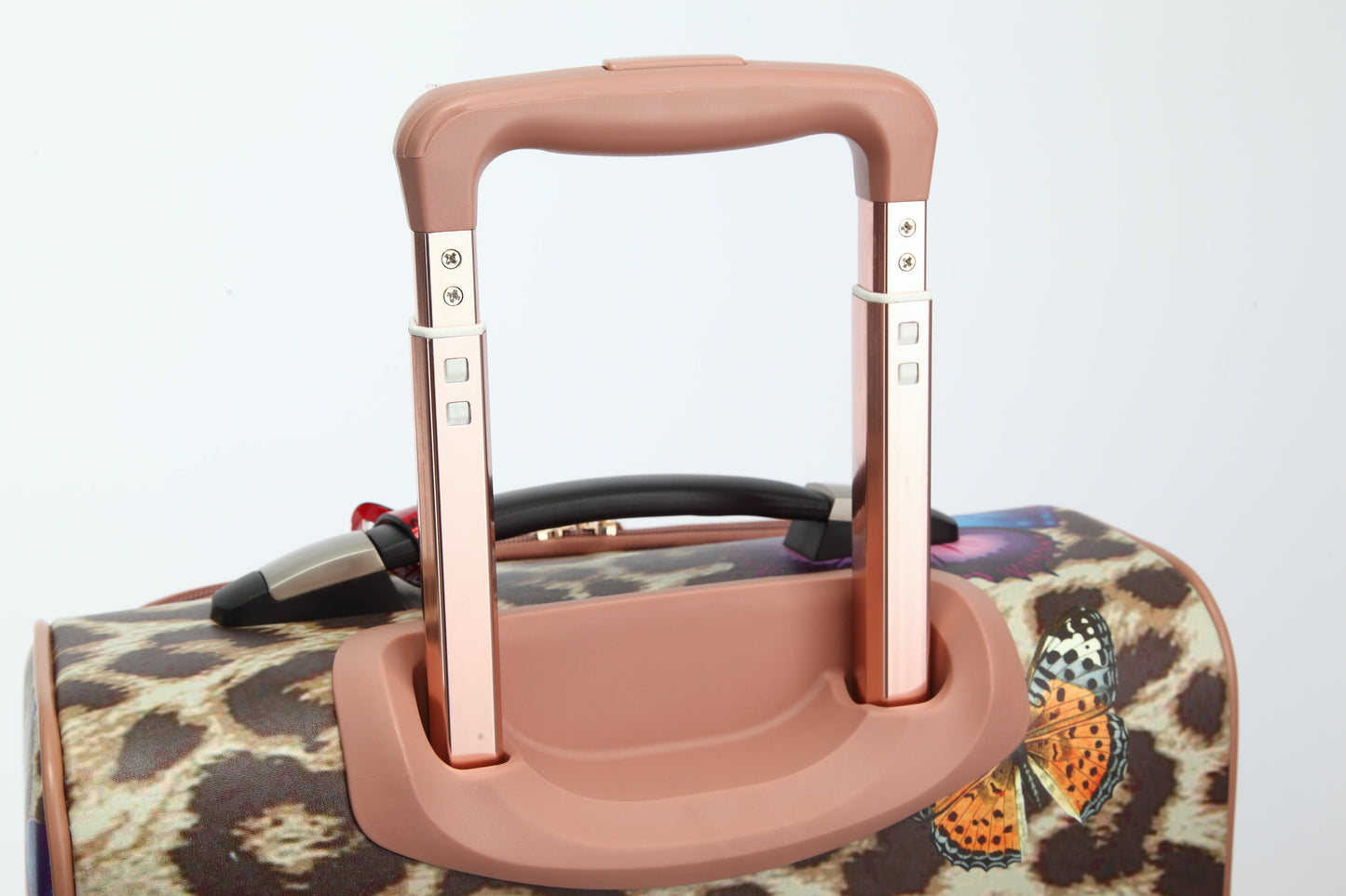 Leopard Vintage Carry-On Spinner Luggage – Retro Hollywood Glam