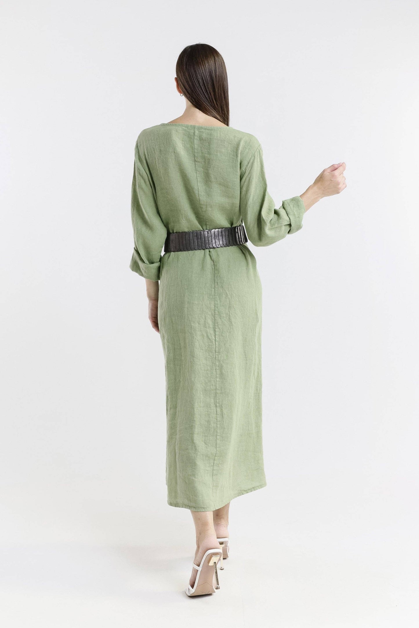 Nikolina Stretch Belt with Silver Buckle – Effortless Chic