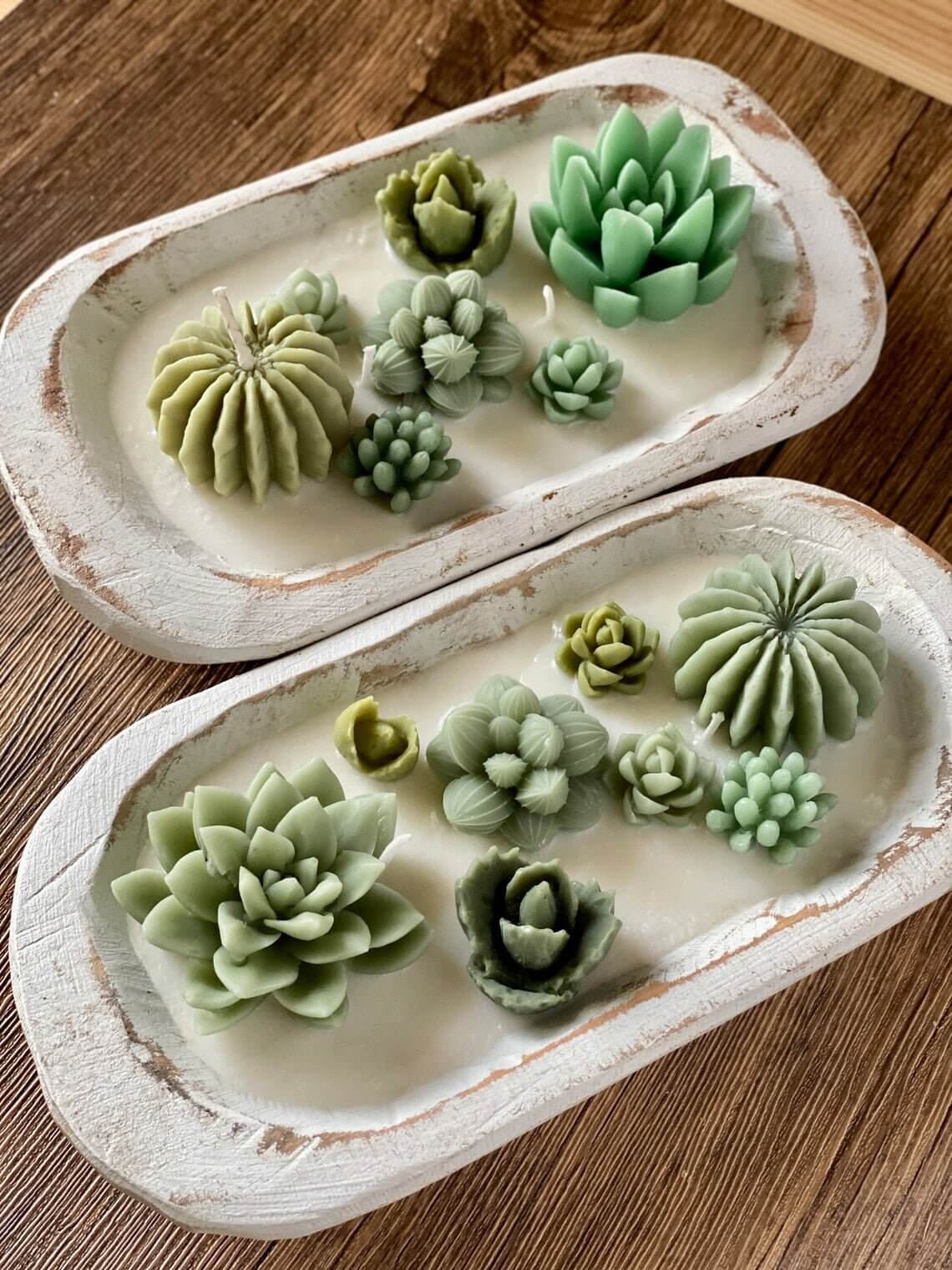 Arizona Dream Cactus Wooden Bowl Candle – Handcrafted Desert-Inspired Scent