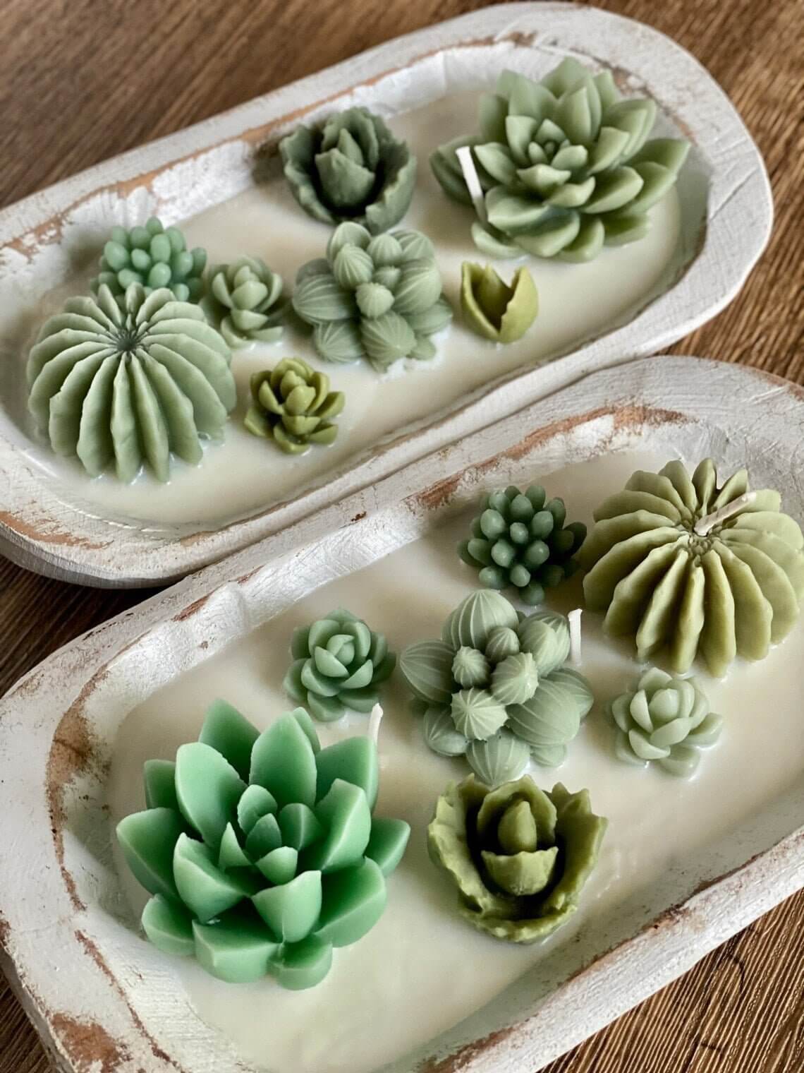 Arizona Dream Cactus Wooden Bowl Candle – Handcrafted Desert-Inspired Scent