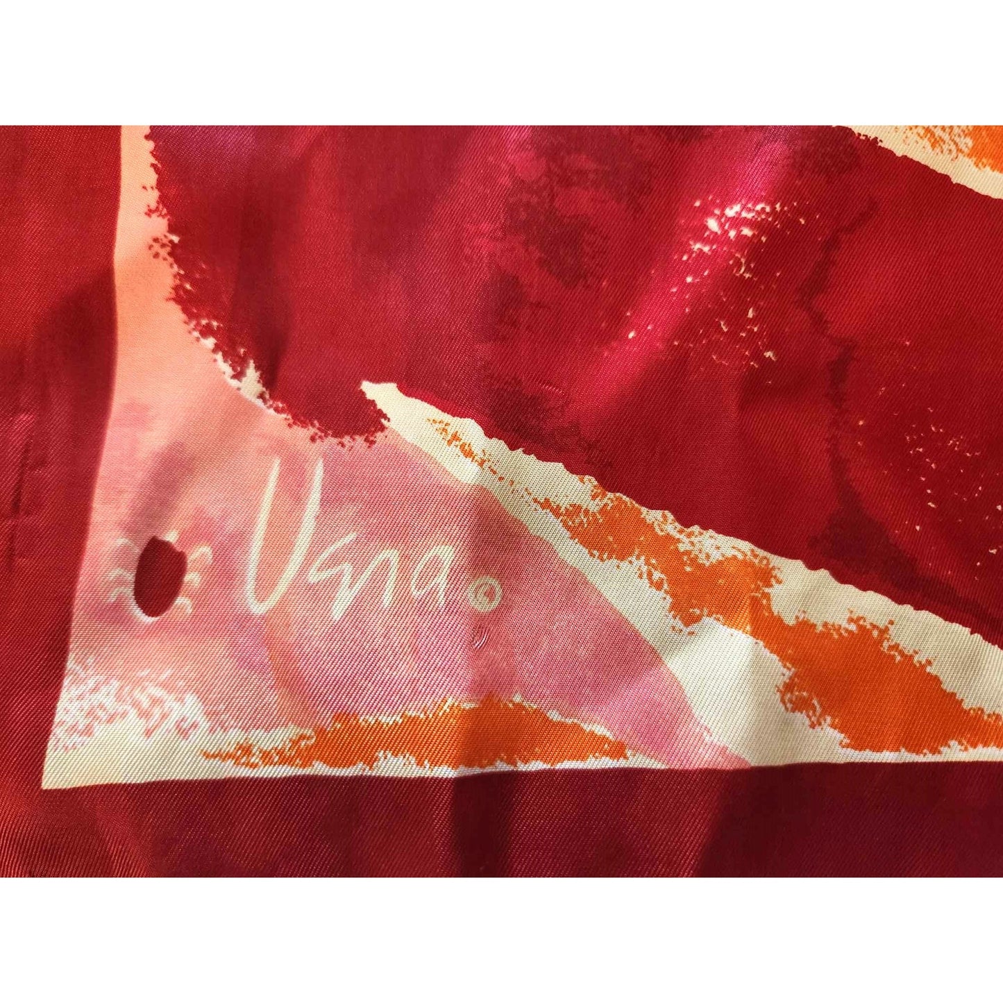 ONLY ONE!!! Vintage Vera Neumann Signed w/Ladybug Oblong Polyester Scarf