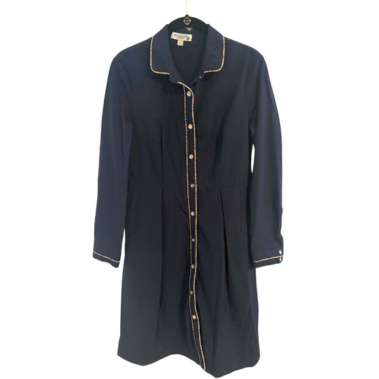 Burberry Burberry London Navy Tailored Shirt Dress XL Runs Small