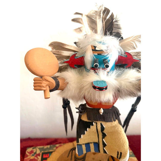 Vintage Signed Kachina Doll | Hand Carved Southwestern Folk Art Sculpture