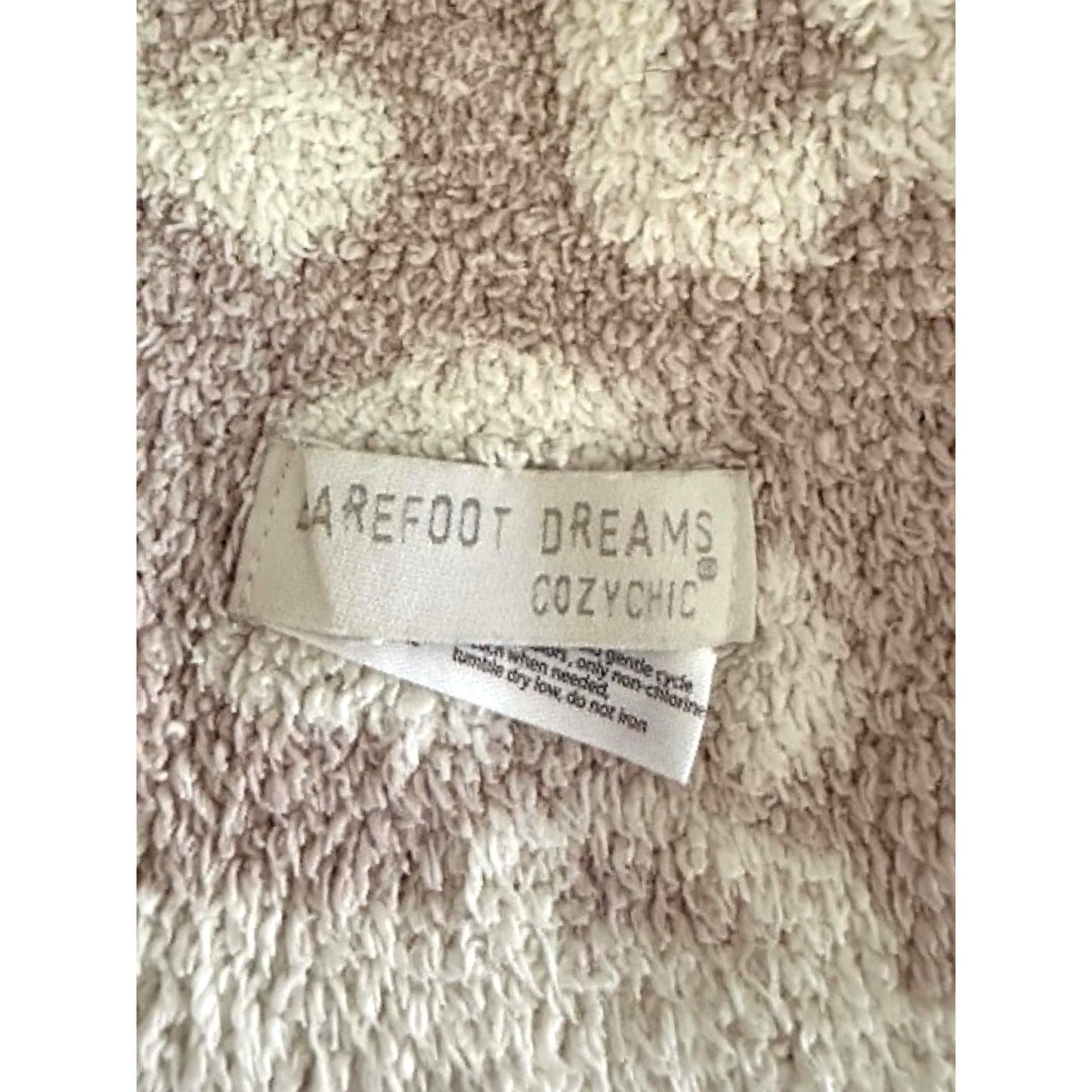 Barefoot Dreams CozyChic Leopard Plush Throw Blanket in Blush Cream