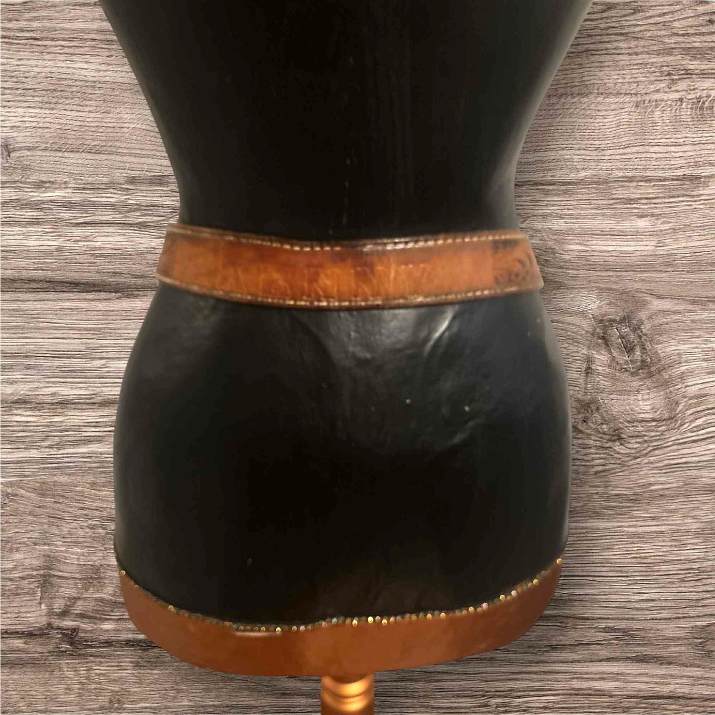 ONLY ONE!!! Vintage America’s Heroes Fire Dept Belt Buckle Tooled Leather Belt