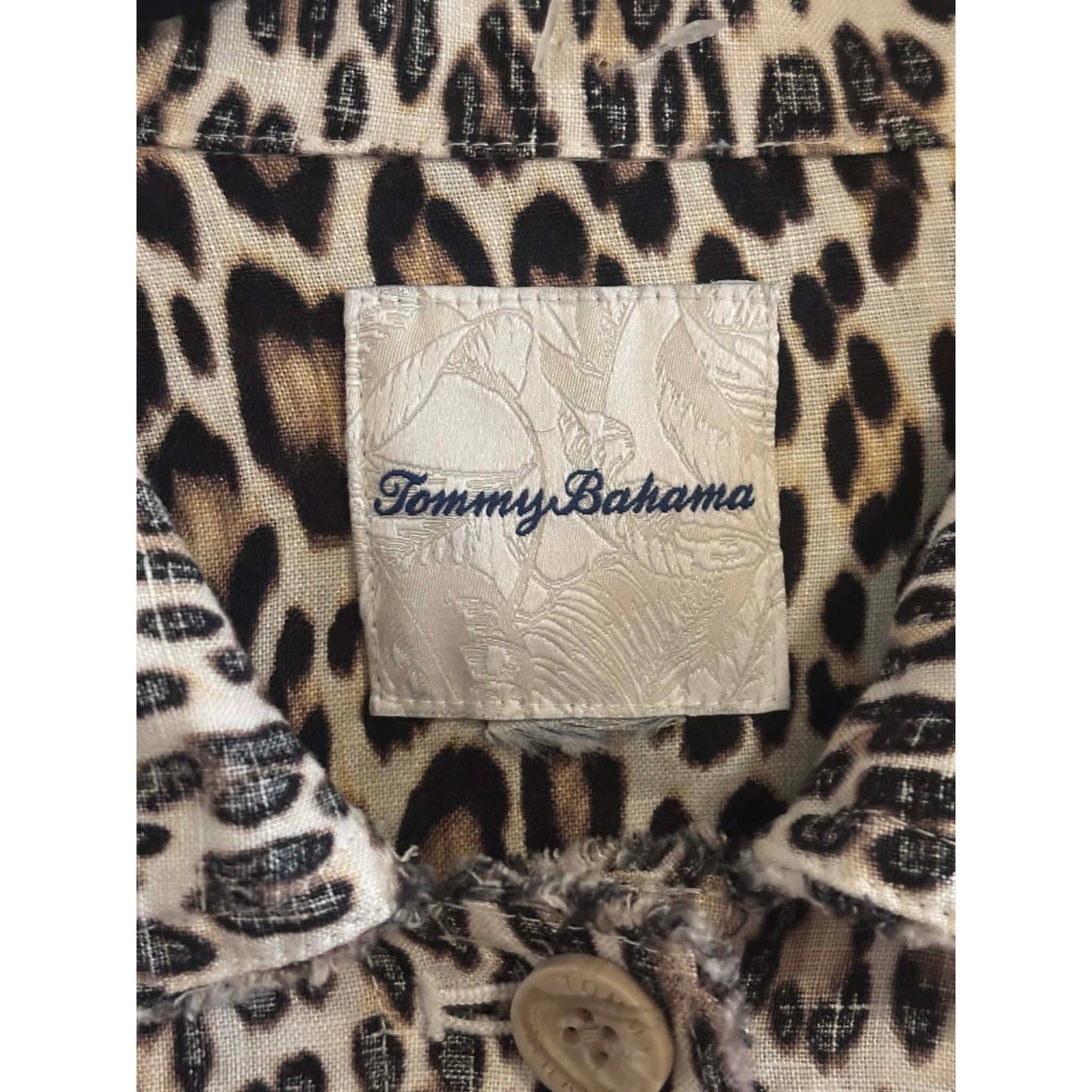 Tommy Bahama Leopard Print Utility Jacket ~ Size M