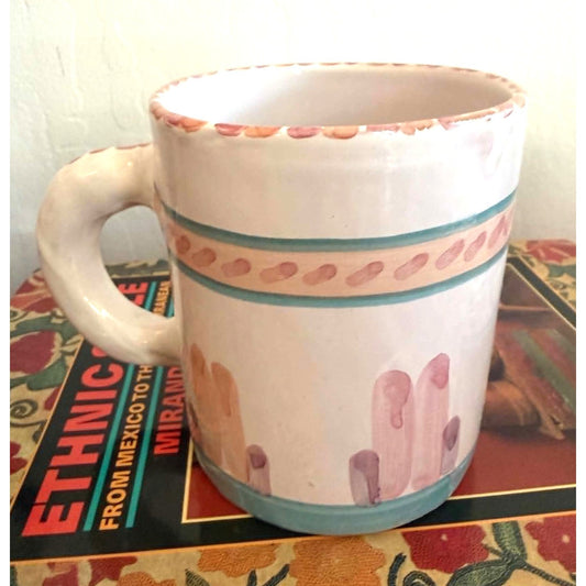 Southwest Handmade Pottery Coffee Mug Set – Signed Artisan Ceramic Cups Pair