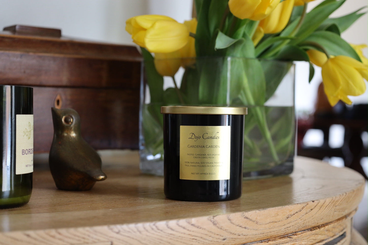 Gardenia Gardens Luxury Candle – Kai Gardenia Inspired, Two-Wick Soy