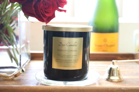 Gardenia Gardens Luxury Candle – Kai Gardenia Inspired, Two-Wick Soy
