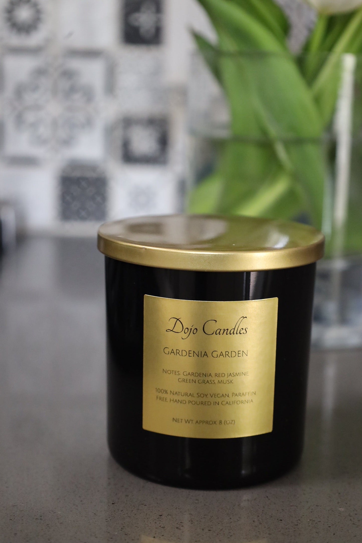 Gardenia Gardens Luxury Candle – Kai Gardenia Inspired, Two-Wick Soy