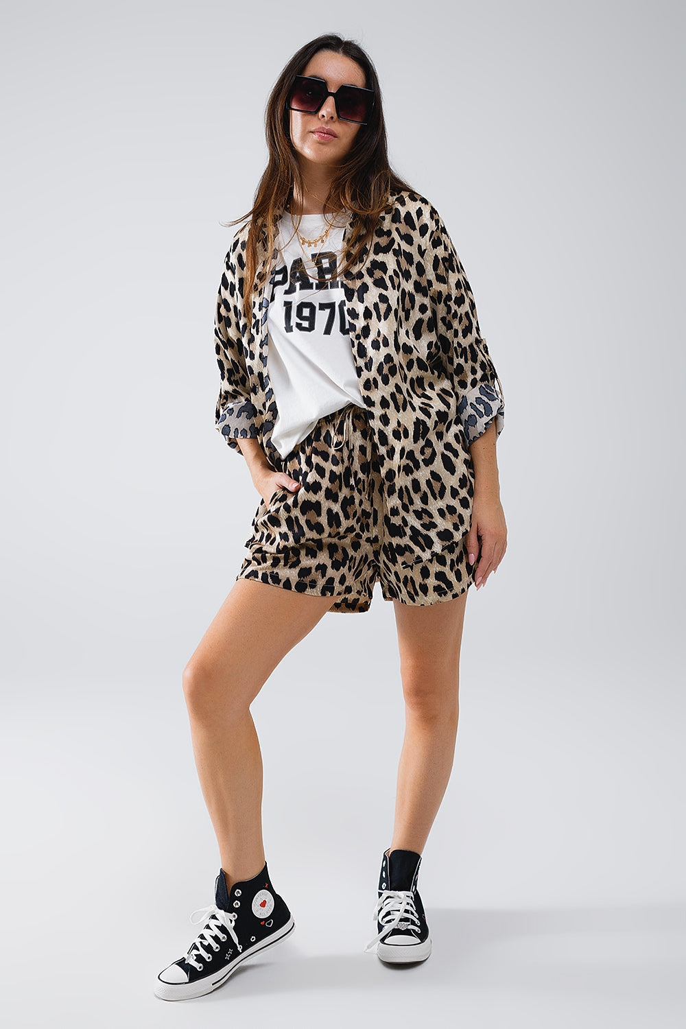 Luxe Leopard Print Satin Shirt ~ ALMOST SOLD OUT!