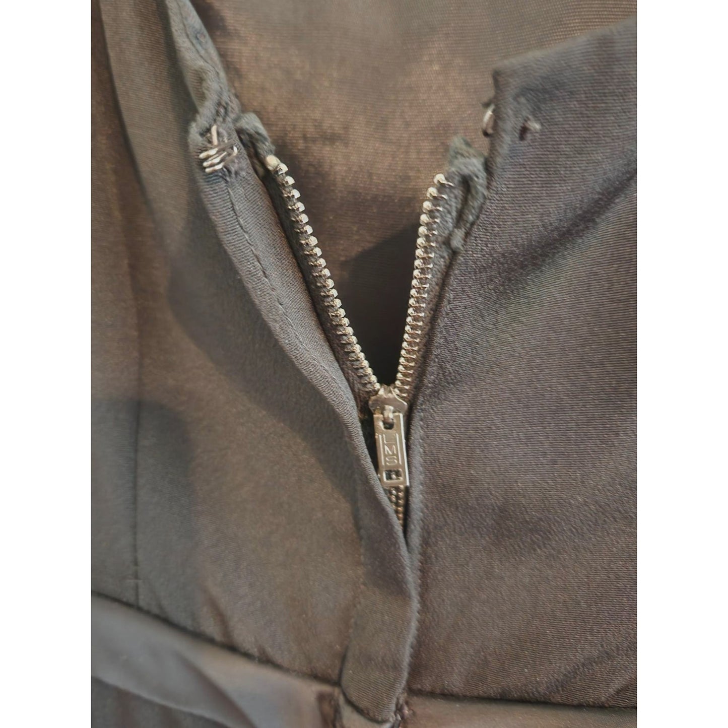 ONLY ONE!!! Vintage 1960s Black Crepe A-Line Dress Size S/M