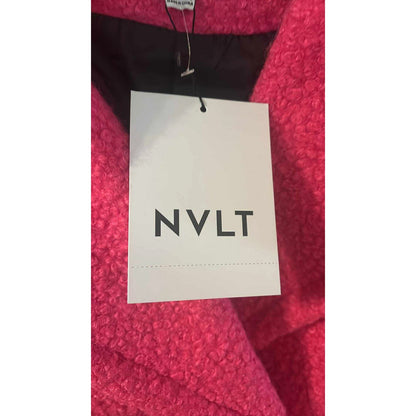ONLY ONE!!! NVLT Textured Pink Boucle Coat Wool Winter Coat ~ Sz M