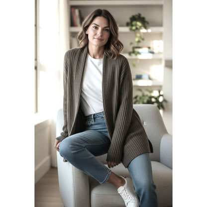 Barefoot Dreams CozyChic Lite Open-Front Cardigan – XL