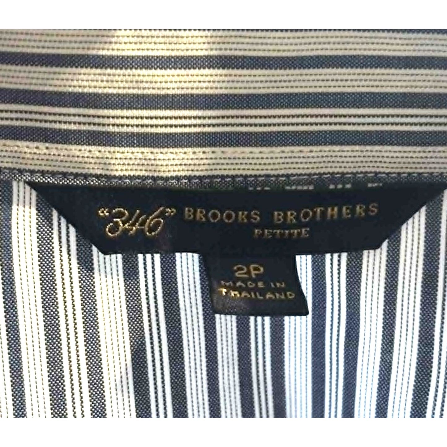 Brooks Brothers Blue Pinstripe Cotton Shirtdress with Contrast Cuffs