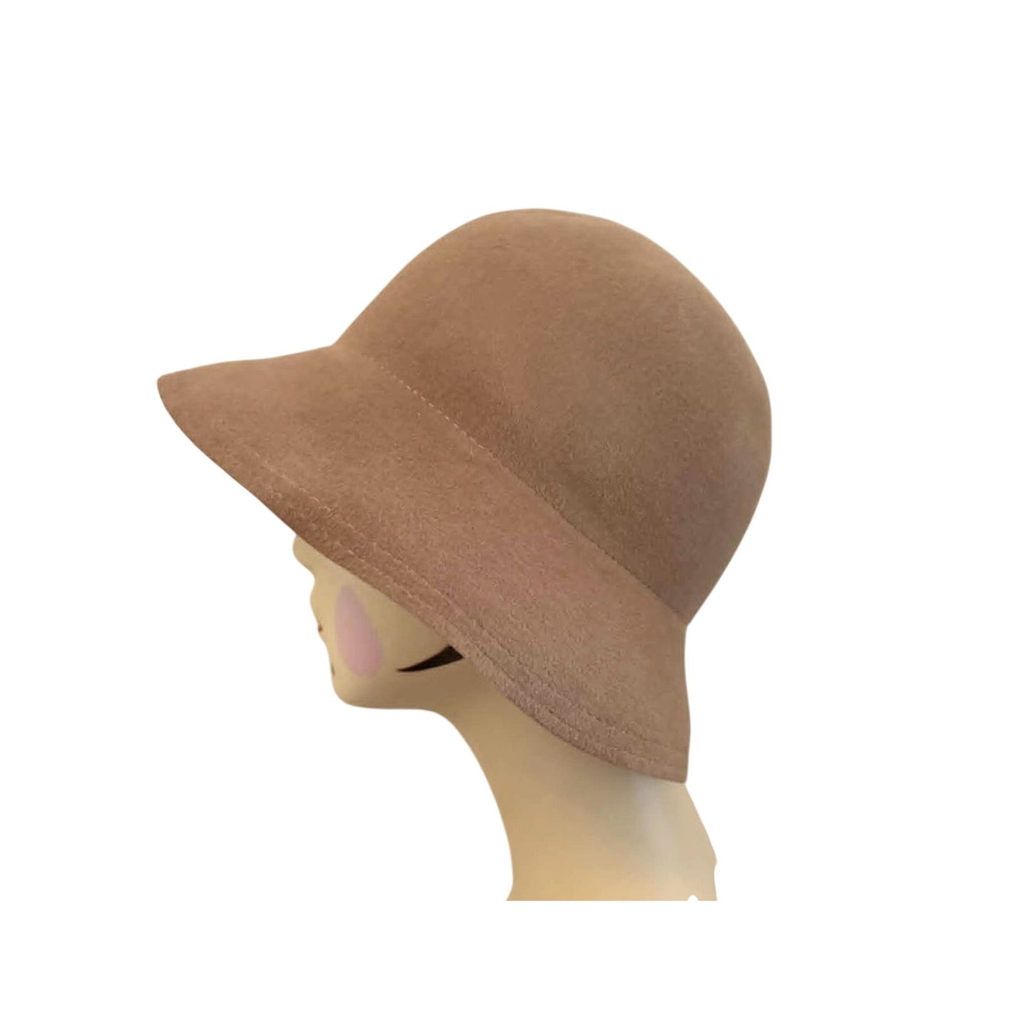 Vintage Nordstrom 100% Rabbit Hair Felt Cloche Hat