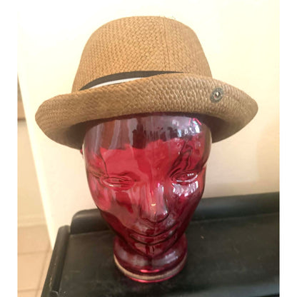 Vintage Cranberry Red Pink Glass Mannequin Head