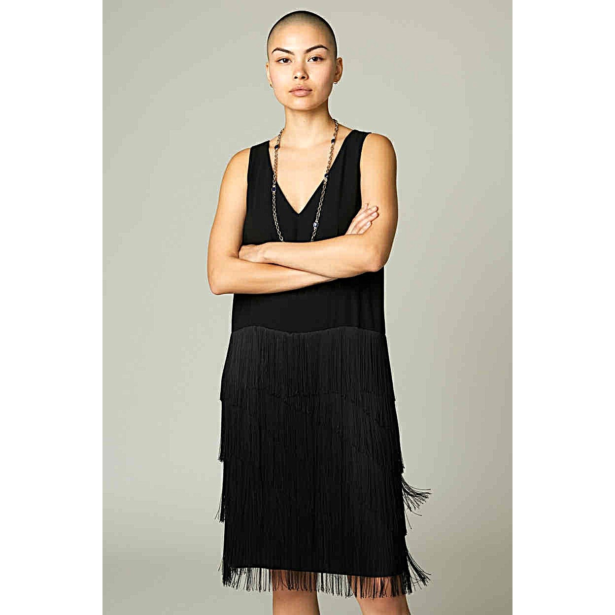 ONLY ONE!!! 1960s Lilli Diamond Black Crepe Fringe Party Dress – Vintage