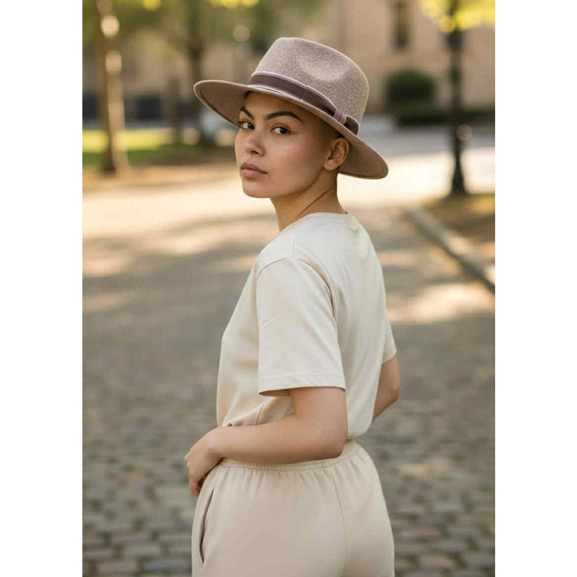 ONLY ONE!!! Hatattack for India Hicks 100% Wool Soft Brown Hat