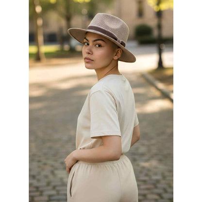 ONLY ONE!!! Hatattack for India Hicks 100% Wool Soft Brown Hat