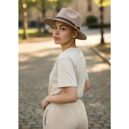 ONLY ONE!!! Hatattack for India Hicks 100% Wool Soft Brown Hat