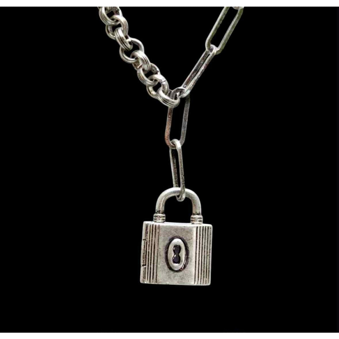 cabi Lock Locket Pendant Necklace | Long | Curated Classic