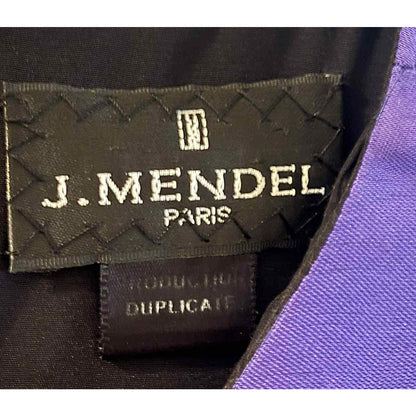 ONLY ONE!!! Vintage J. Mendel Paris Silk Faille Cocktail Dress – Couture Elegance in Violet