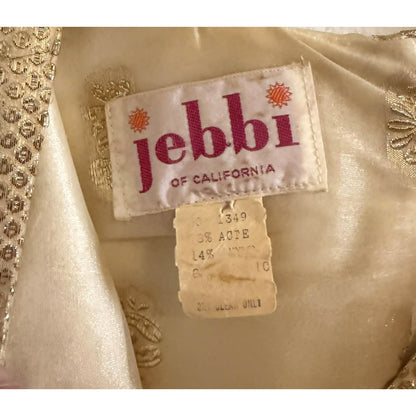 Vintage 1970s Gold Metallic Caftan