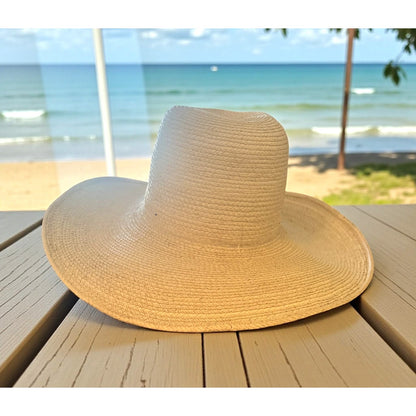 ONLY ONE!!! KactusRose Original Wide Brim Straw Sun Hat Fedora Style