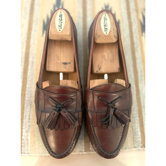 Vintage Men's Cole Haan Brown Leather Tassel Loafers ~ Size 10.5 D