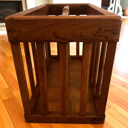 ONY TWO!!! Vintage Mid Century Modern Goodwood Teak Magazine Rack Holder