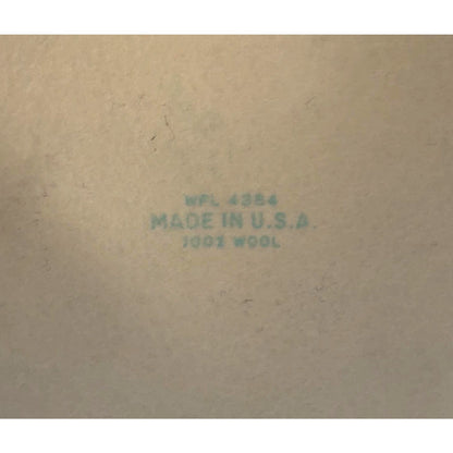 Vintage 1950s Ivory Wool Felt Floral Hat – Made in USA