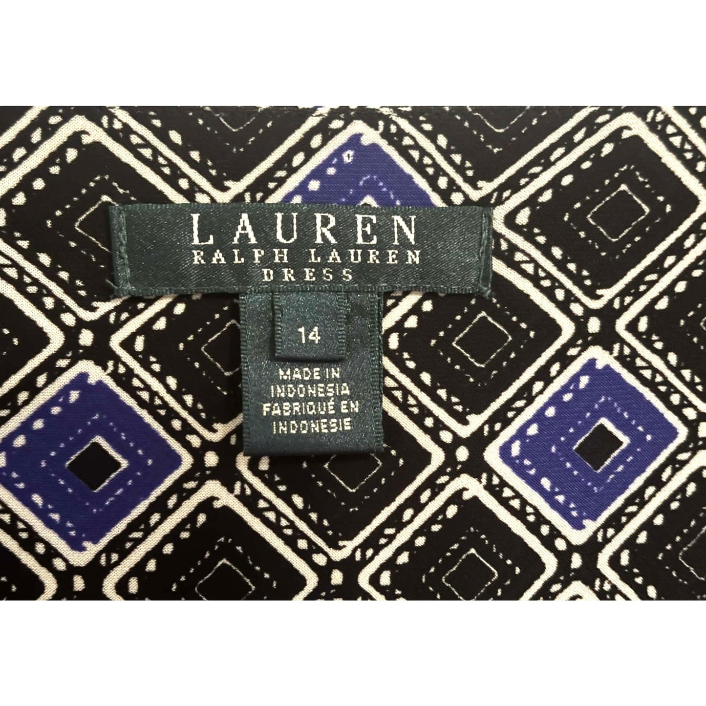 ONLY ONE!!! Lauren Ralph Lauren Faux Wrap Stretch Dress ~ Size 14