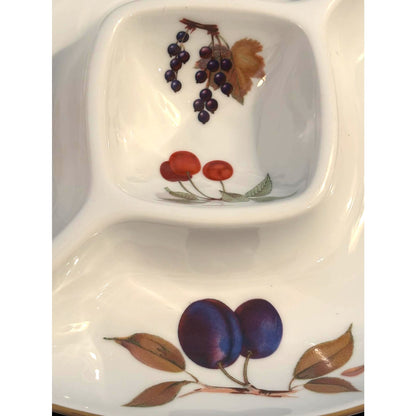 ONLY ONE!!! Royal Worcester Evesham Divided Relish Tray 1961 Made England