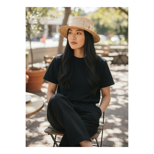 Vintage Mid Century Straw Cloche Hat